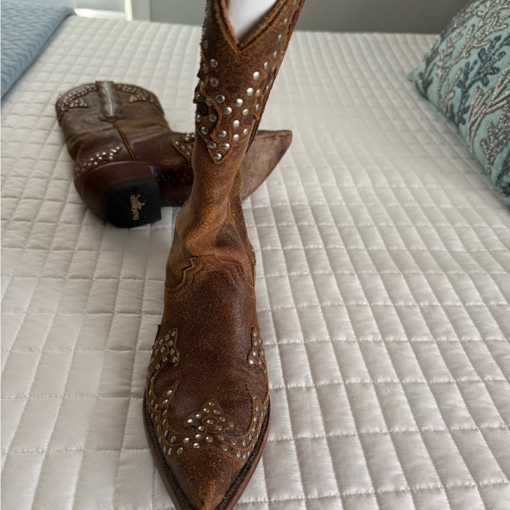 Old Gringo Brown Studded Heeled Boots - Picture 9 of 16